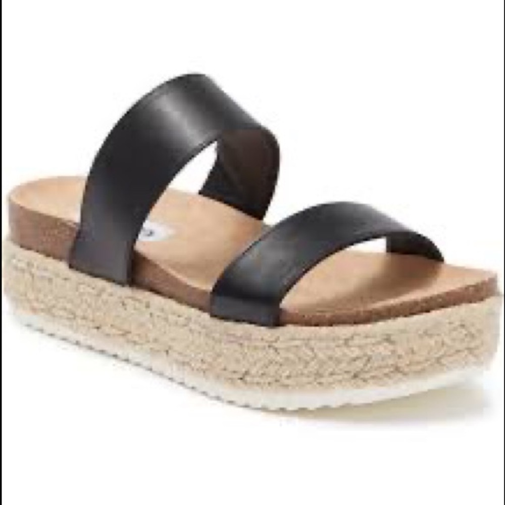 Steve Madden Jaime Leather Espadrille Sandals